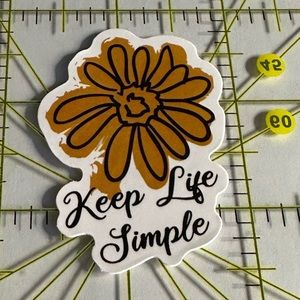 •Brand New• Flower Power Aesthetic Waterproof Sticker